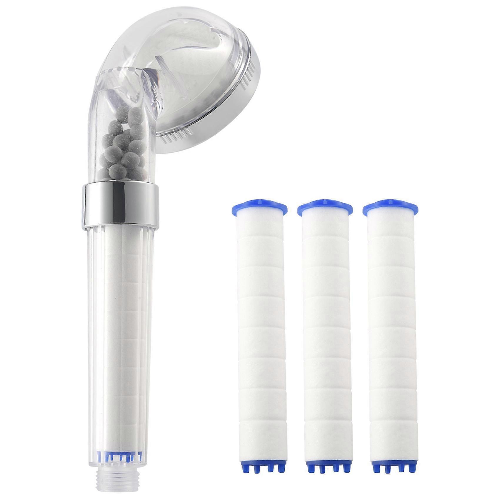 1 Set Negative Ions Handheld Shower Head Set with 3 Filters