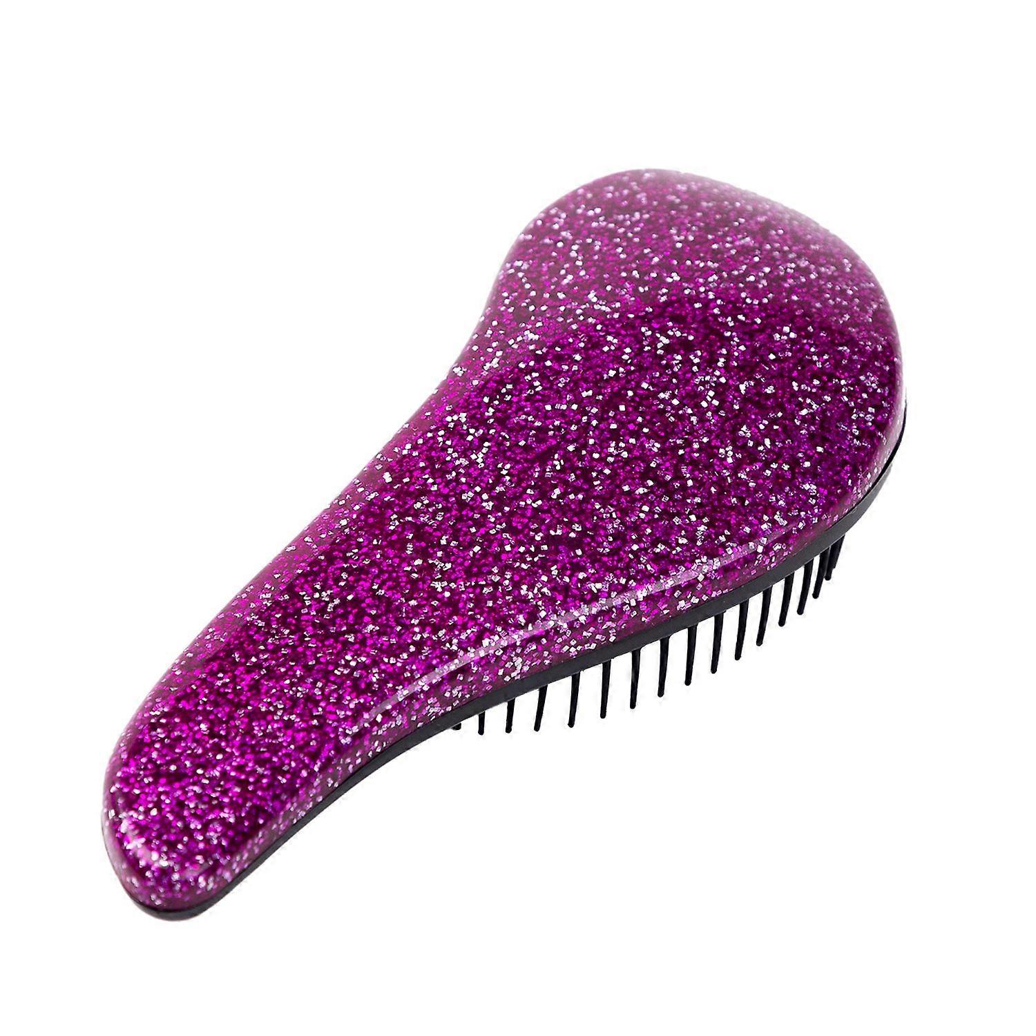 1Pcs Glitter Handle Detangling Comb Shower Hair Brush()