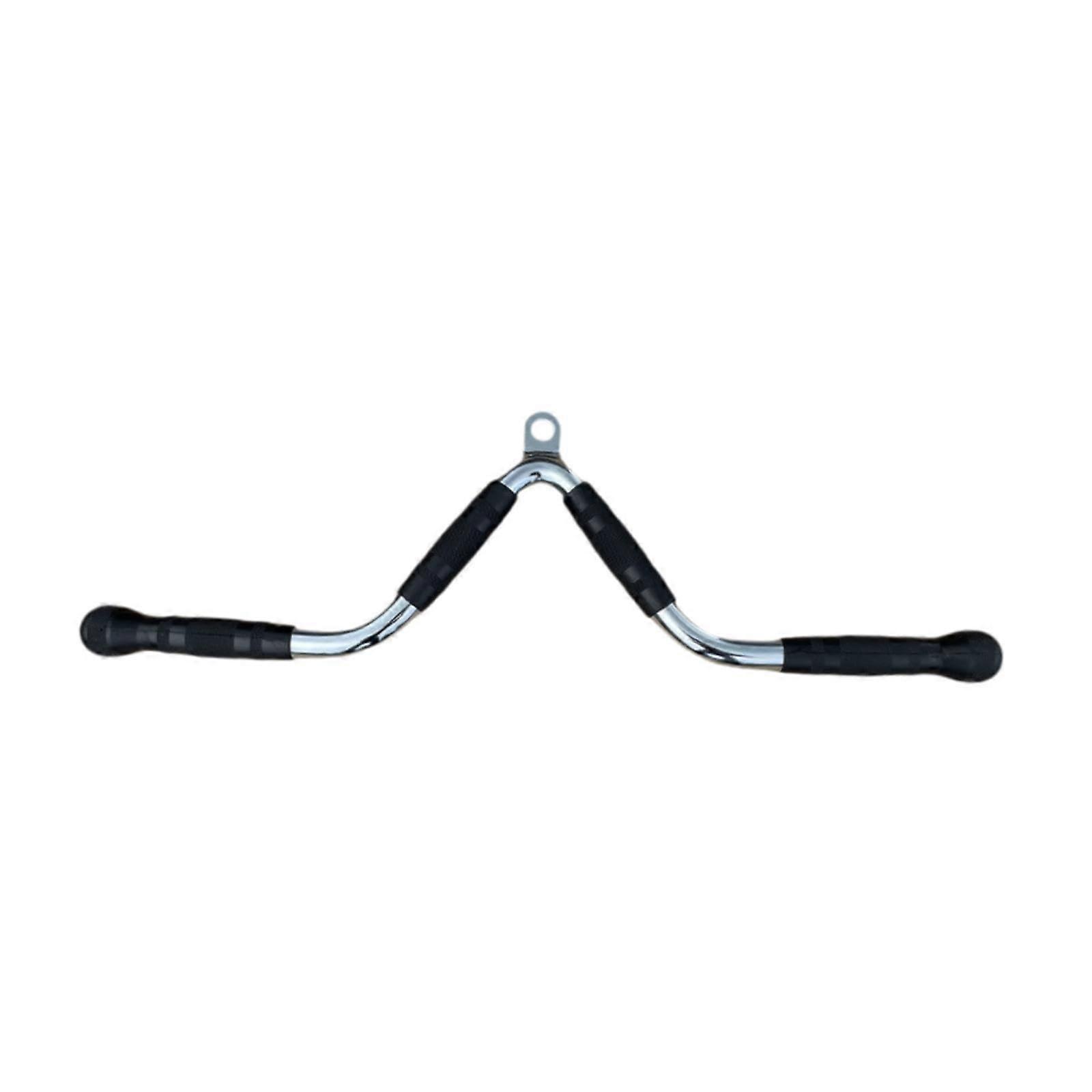 Cable Lat Pulldown Bar with Anti Slip Grip, Durable V Handle Rowing Attachment for Gym Training