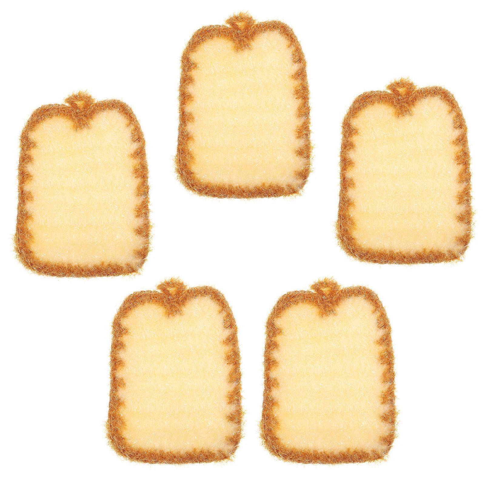 Versatile Kitchen Dish Towels Polyester Cleaning Cloths 5Pcs Pack