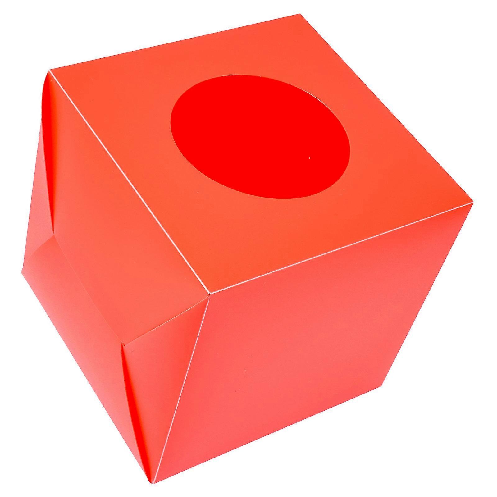 Raffle Box Plastic Voting Case for Party Use Red Ticket Holder