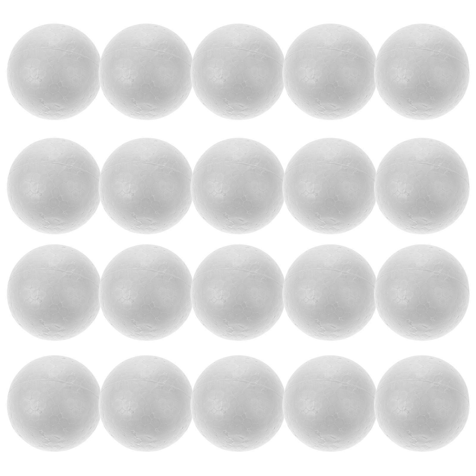 Polystyrene Balls Modeling Craft for Wedding Decoration 25Pcs White Solid Spheres