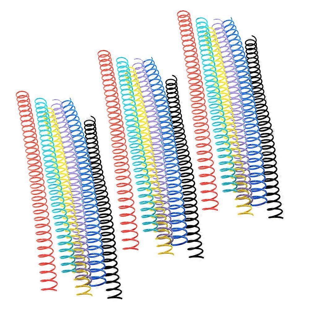 Binder Rings For Paper Binding Plastic Material Data Sorting And Paper Storage Home And School Use Cylindrical Shape 18Pcs