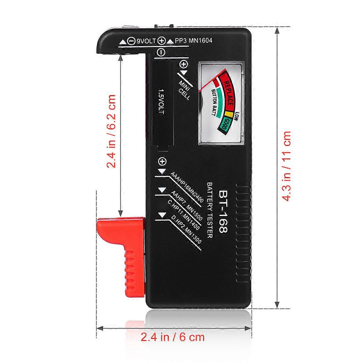 Battery Tester Ukcoco Checks Power Level for Aa Aaa 9V Batteries