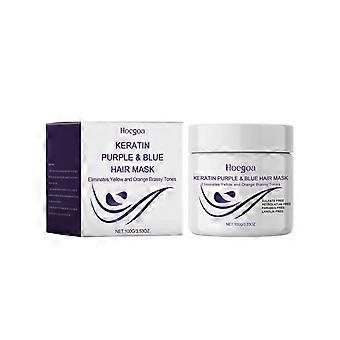 Keratin Purple Hair Mask voedt en hydrateert het haar en creëert een zacht, vochtig, zijdeachtig en glanzend haarmasker