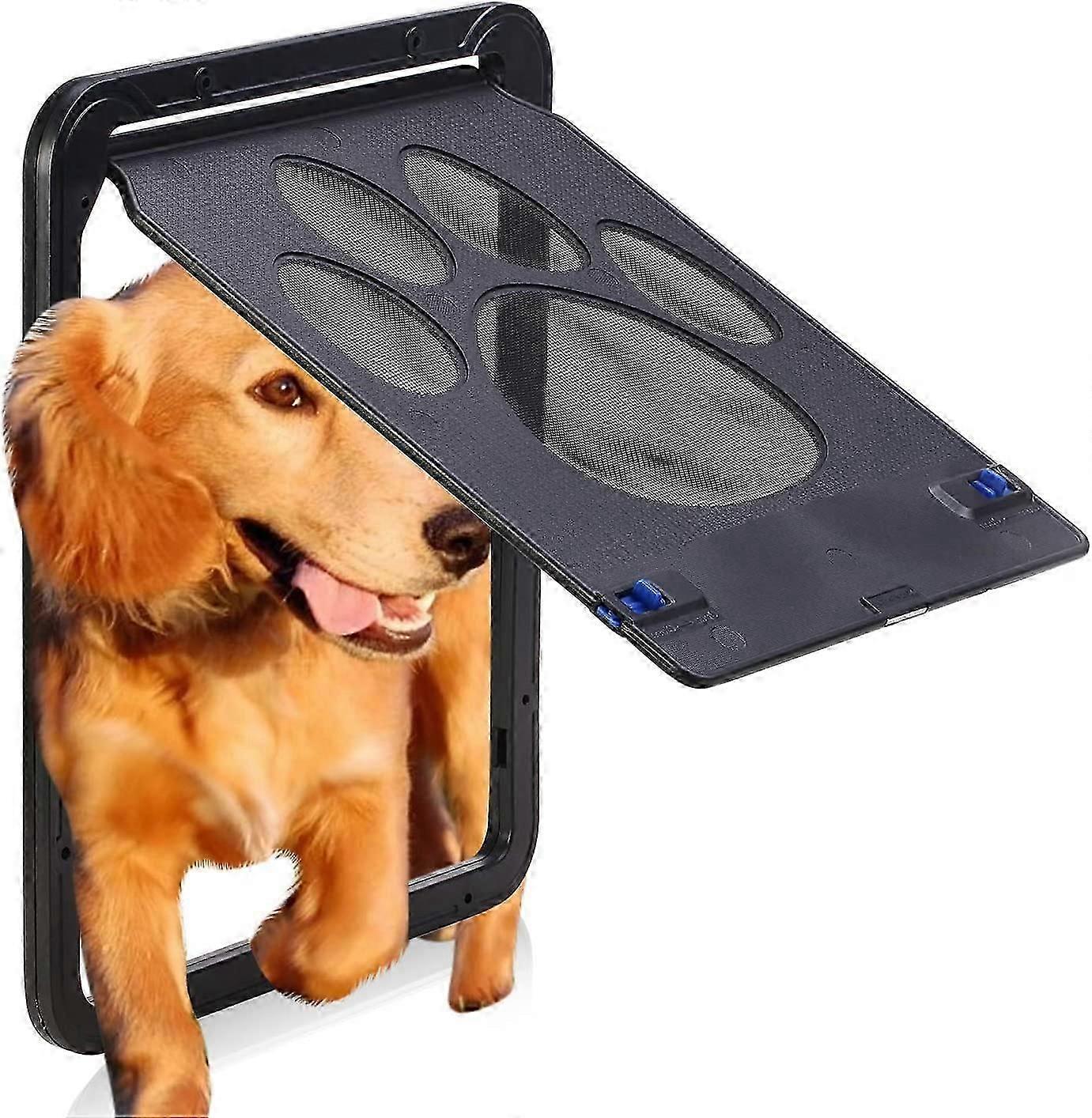 Small Dog Pet Screen Door with Magnetic Flap Automatic Locking