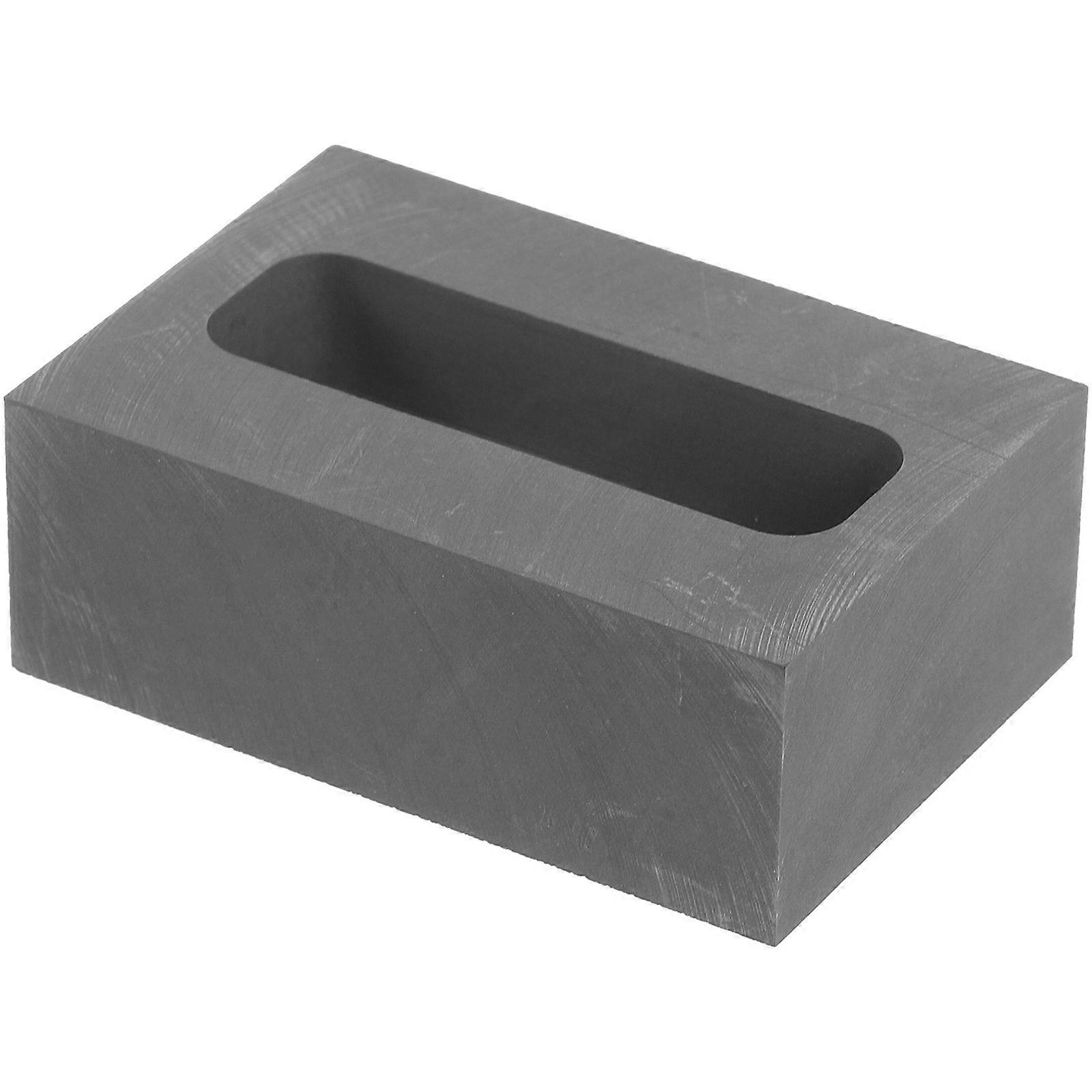 Black Graphite Ingot Mold for Metal Casting 3Pcs Durable Tool Set