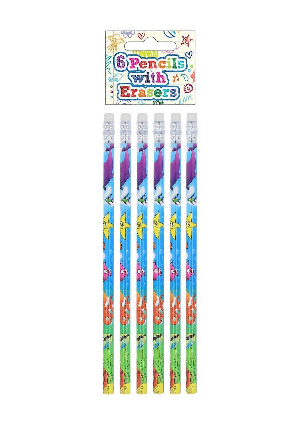 6 Sea Life Pencils