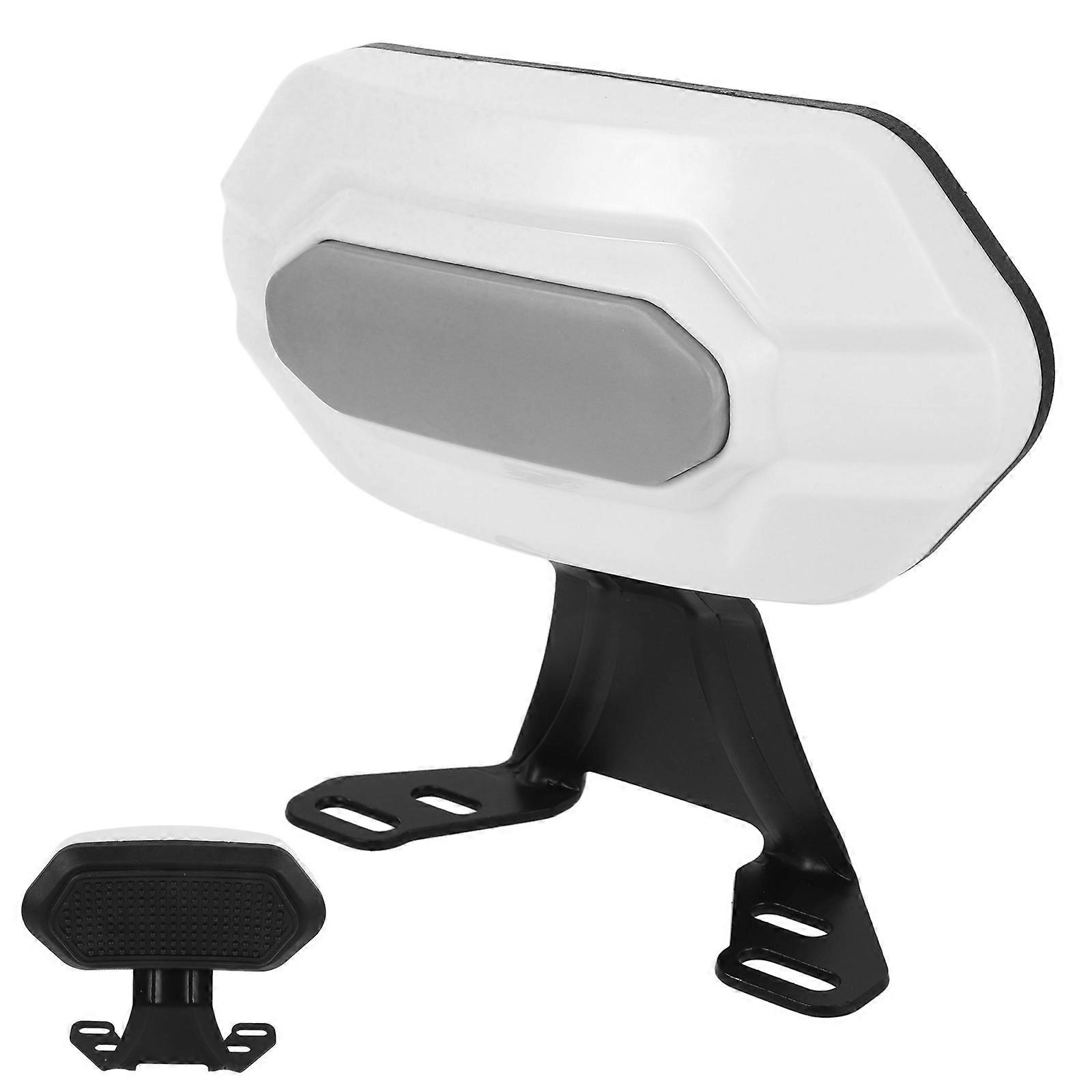 Motorcycle Backrest White Back Cushion for Motorcycle Use