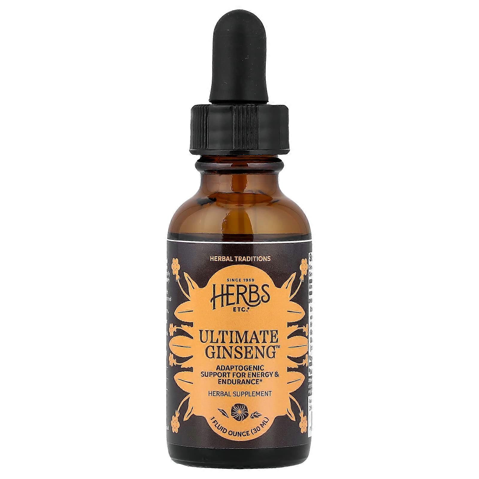 Herbs Etc., Ultimate Ginseng™, 1 fl oz (30 ml)