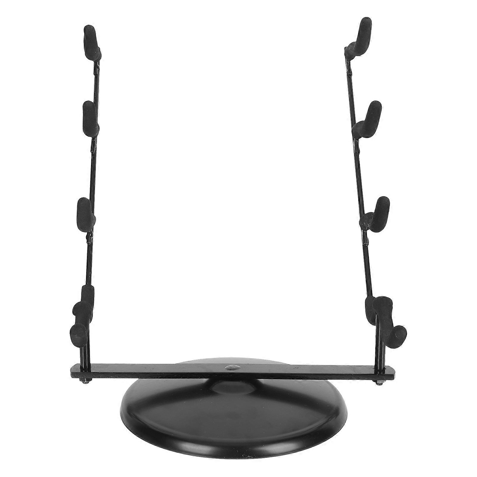 Bamboo Flute Stand for Storage Use with Iron Frame and Sponge Padding