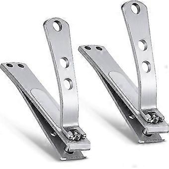 Nail Clipper, Made With Heavy Duty Stainless Steel,thick Nail Use,2pcs