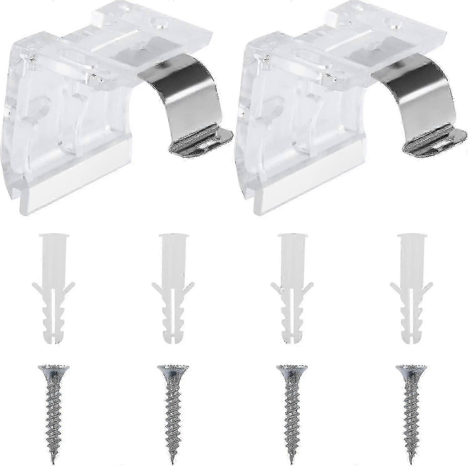 2 Packs Window Blind Brackets, Mini Blind Brackets-DF
