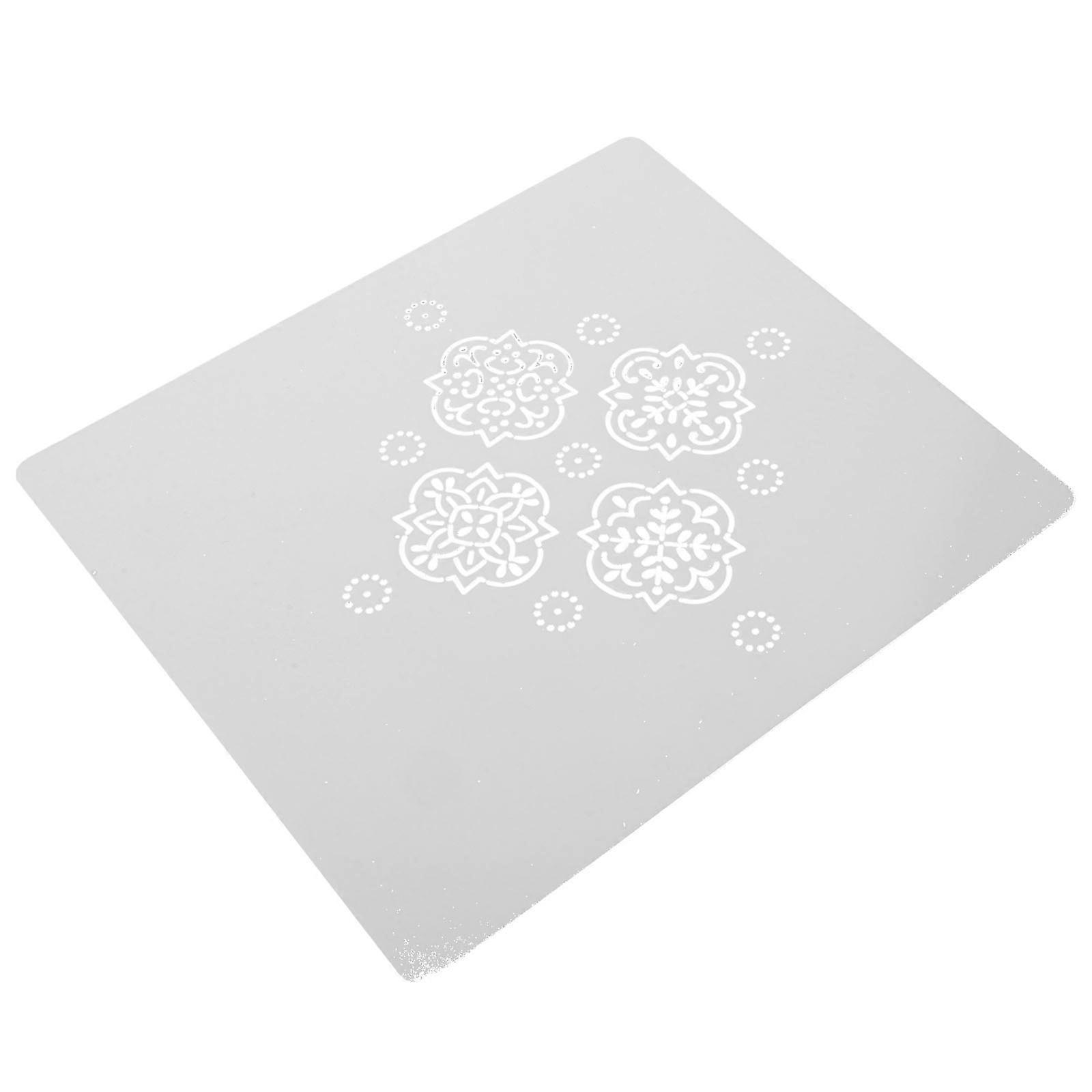 White Patchwork Quilting Stencil Acrylic Tool for Sewing 4Pcs