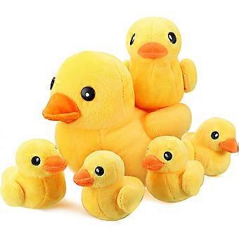 6 pezzi anatra farcito animali con bambini anatra playset giocattolo 8 pollici roba peluche anatre e 5 pz 5 pollici piccolo peluche anatroccolo giocattoli giallo ducky animale fare