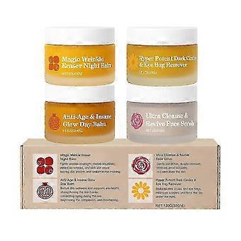 The Complete System for Mature Women's Skin Organic Skin Face Balm 4 in 1 Set for All Skin Types-2026