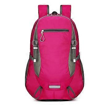 Waterproof Hiking Backpack 36L–55L with Ergonomic Straps and Breathable Back Panel – Rose Red