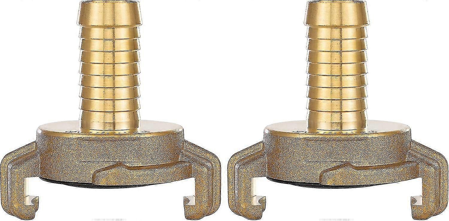 2x Brass Quick Coupling 1/2 Inch Socket (geka System Connection 1/2 Inch Socket)
