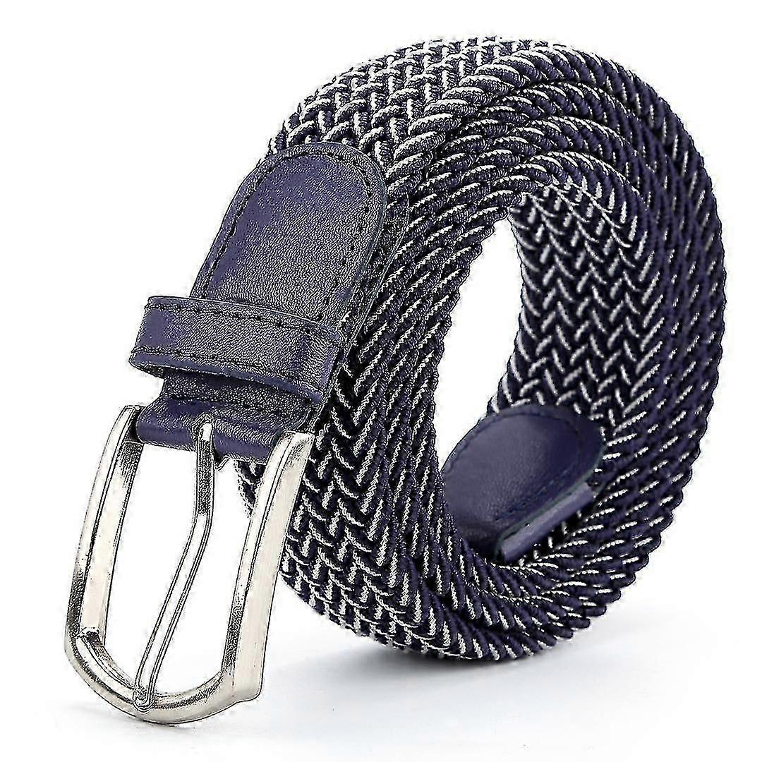 Men Ladies Woven Braided Regular Stretch Casual Belts