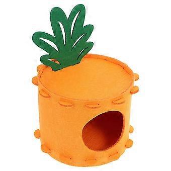 Vilt Hamsterbed Warme Rustruimte Kleine Huisdieren Oranje 23.00X19.00X19.00CM 1 Stuk