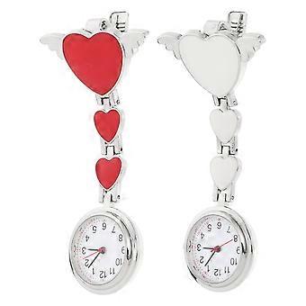 Assorted Color Nurse Watch Clip on Lapel Watch for Doctors 2Pcs