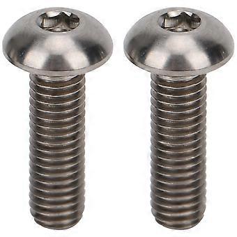 Two titanium alloy bicycle brake lever screws, compatible with Brompton folding bicycles, L-shaped screw accessories.