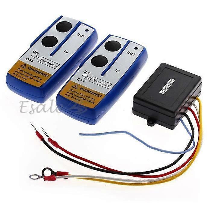 Two 12V Wireless Winch Remote Controls + 1 Controller