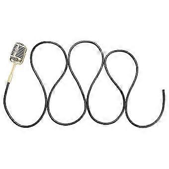 Nostalgic Prop Microphone Vintage Style Prop Microphone for Photo Studio Video Interview and Live Broadcast Gold