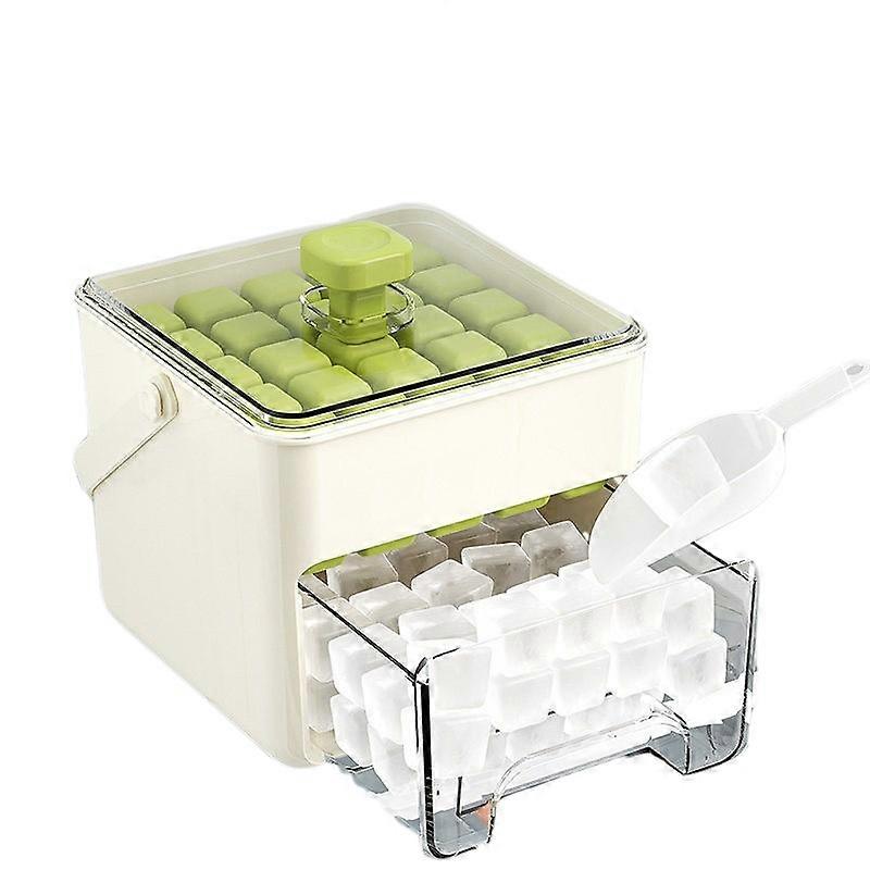 Ice Cube Tray Portable Press Ice Cube with Storage Box
