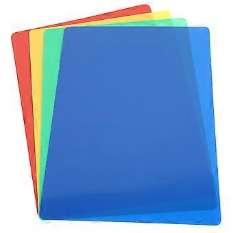 4pcs Kid Handmade Base Board Colorful Plastic Plasticine Clay Making Base Board Pad for Girl Boy (Mixed Color)