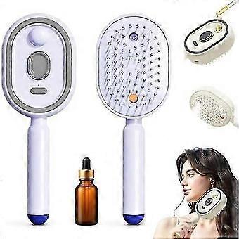 Superior Electric Spray Air Cushion Massage Comb, Electric Spray Comb with Fine Mist, Air Cushion Massage Brush for Detangling, Anti Static Hair Brus