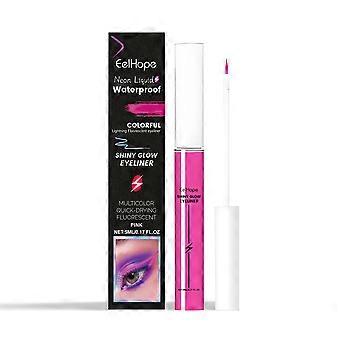 Eelhope Fluorescent Eyeliner Liquid (Pink) Colorful Charming Eyeliner für langanhaltende, glatte und feuchtigkeitsspendende Augen, ohne zu verblassen