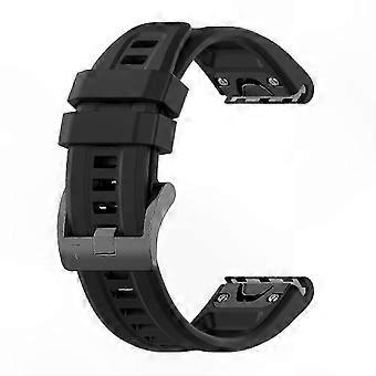 Sports Activity Silicone Watch Band Compatible with Fenix 6 Pro, Durable Secure-Fit Strap