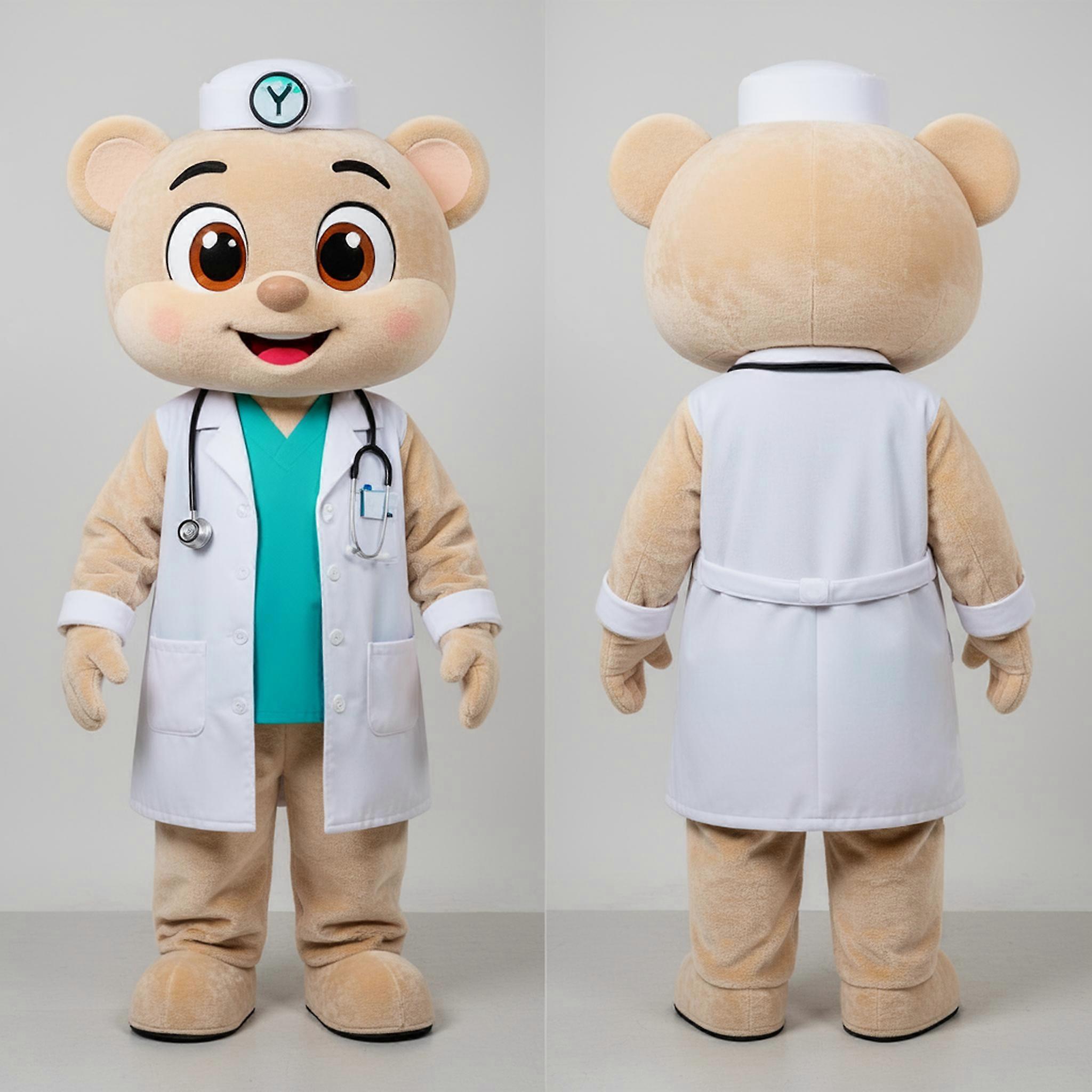 MASTICOT Beige Friendly Doctor Mascot