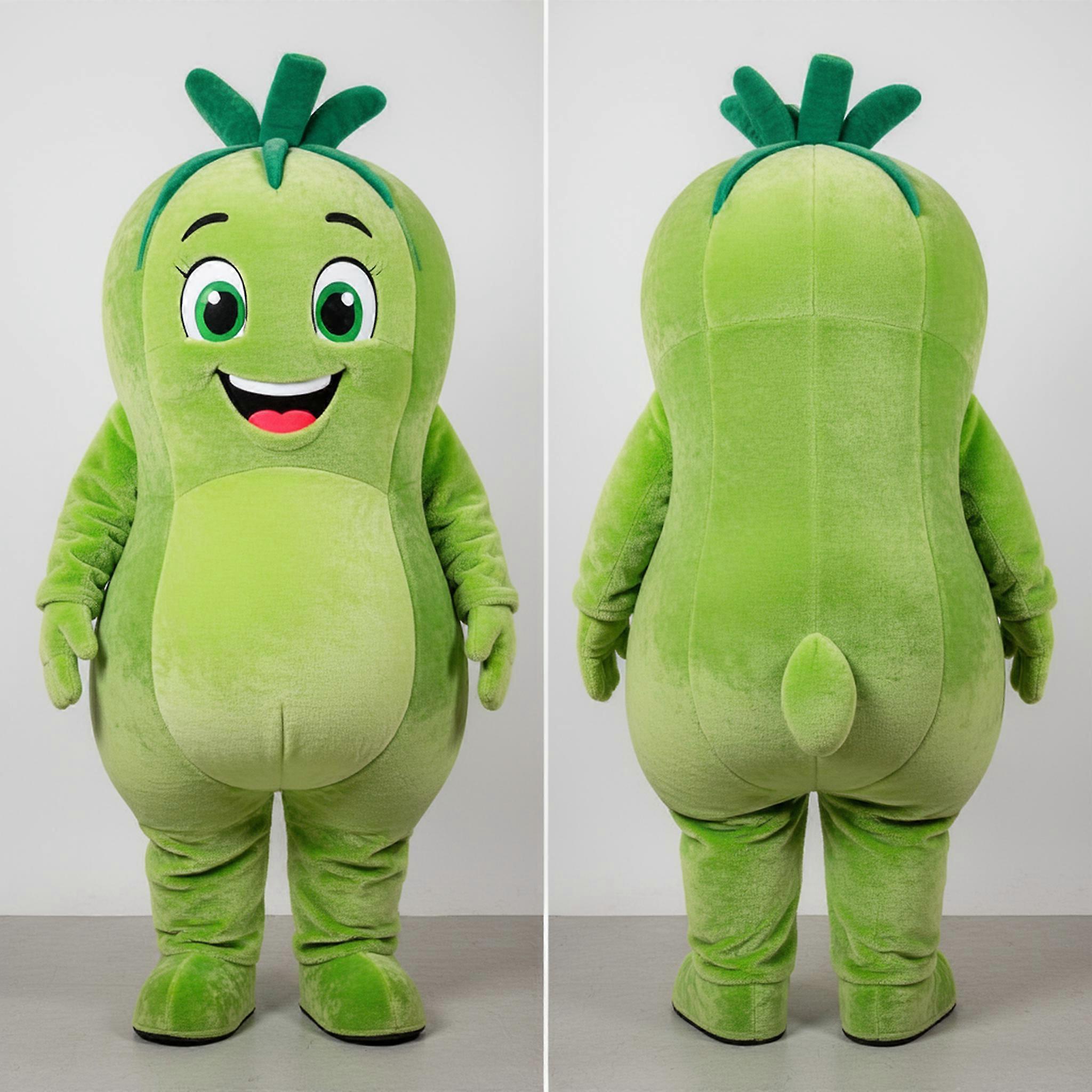 MASTICOT Lime Green Velvety But Mascot