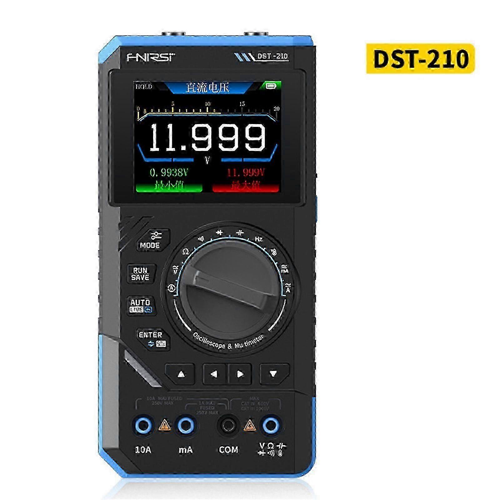 3 In 1 FNIRSI DST210 Digital Oscilloscope Multimeter Function Signal Generator