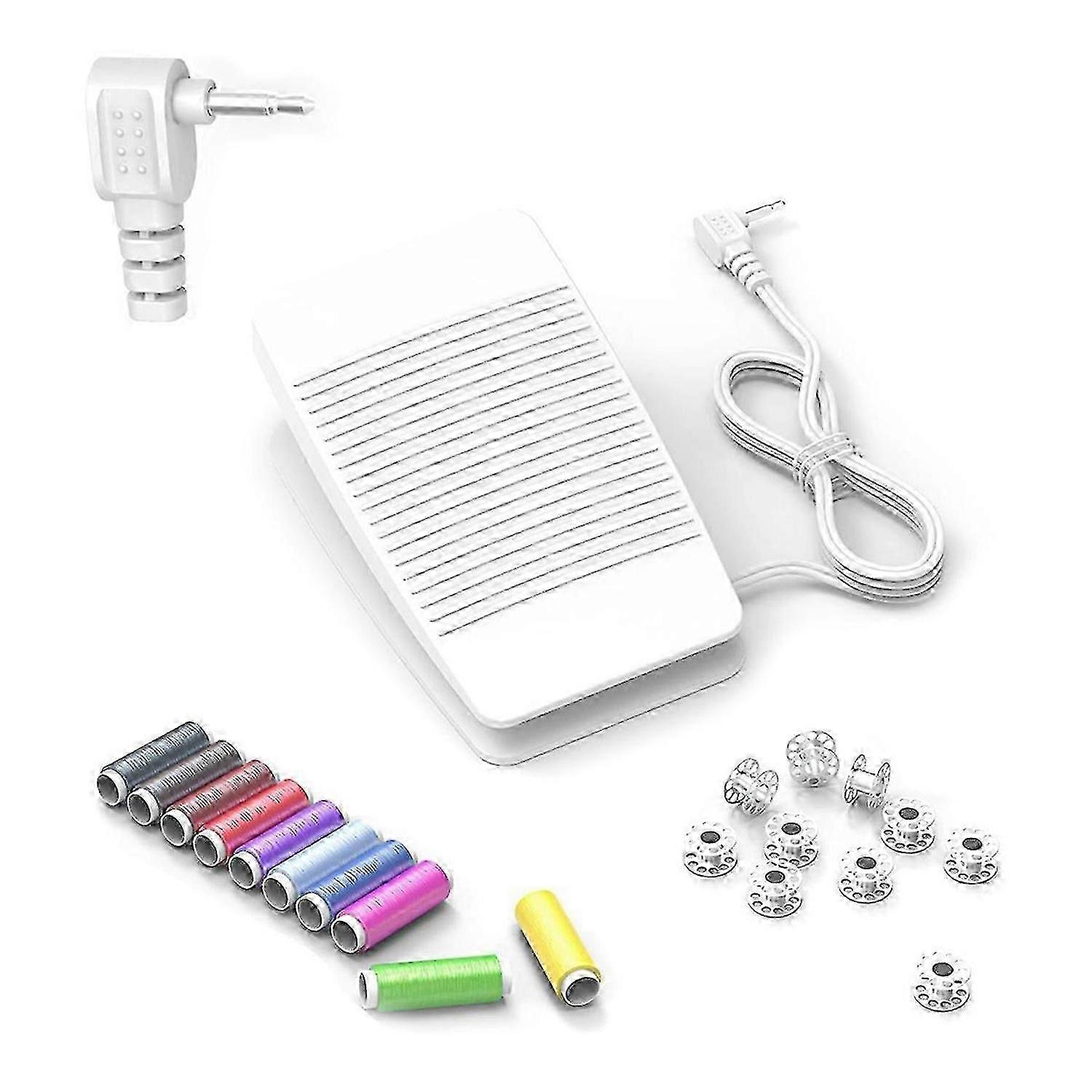 White Plastic Sewing Machine Foot Pedal Controller