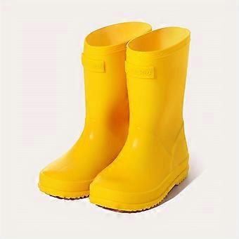 Simple Unisex Children's Rain Boots, Solid Color Outdoor Rain Shoes with Soft Soles, Suitable for Babies, Girls, and Kids as Garden Footwear