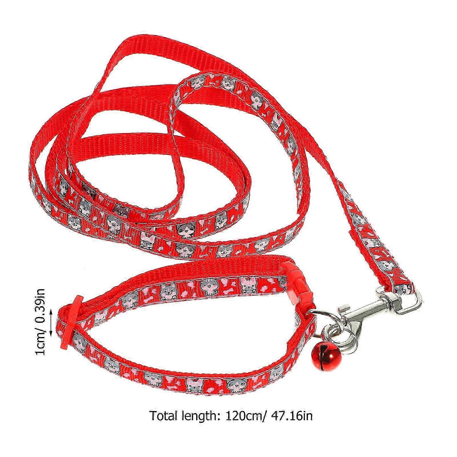Obedience Recall Training Dog Leash Red Long Polyester Lead