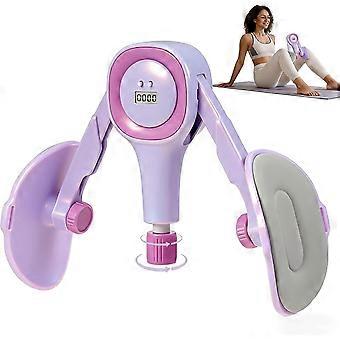 Thigh Trainer for Women, 15-60LB Adjustable Resistance Inner Thigh Exerciser for Pelvic Floor Strengthening, Kegel Equipment with Data Tracking, Home