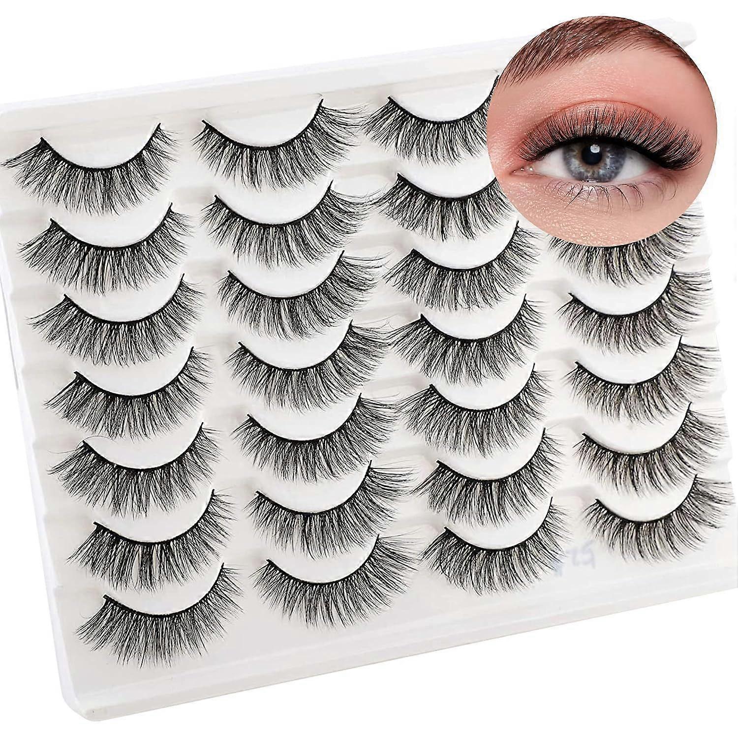 Ultra-Thin 3D Wispy Reusable False Eyelashes