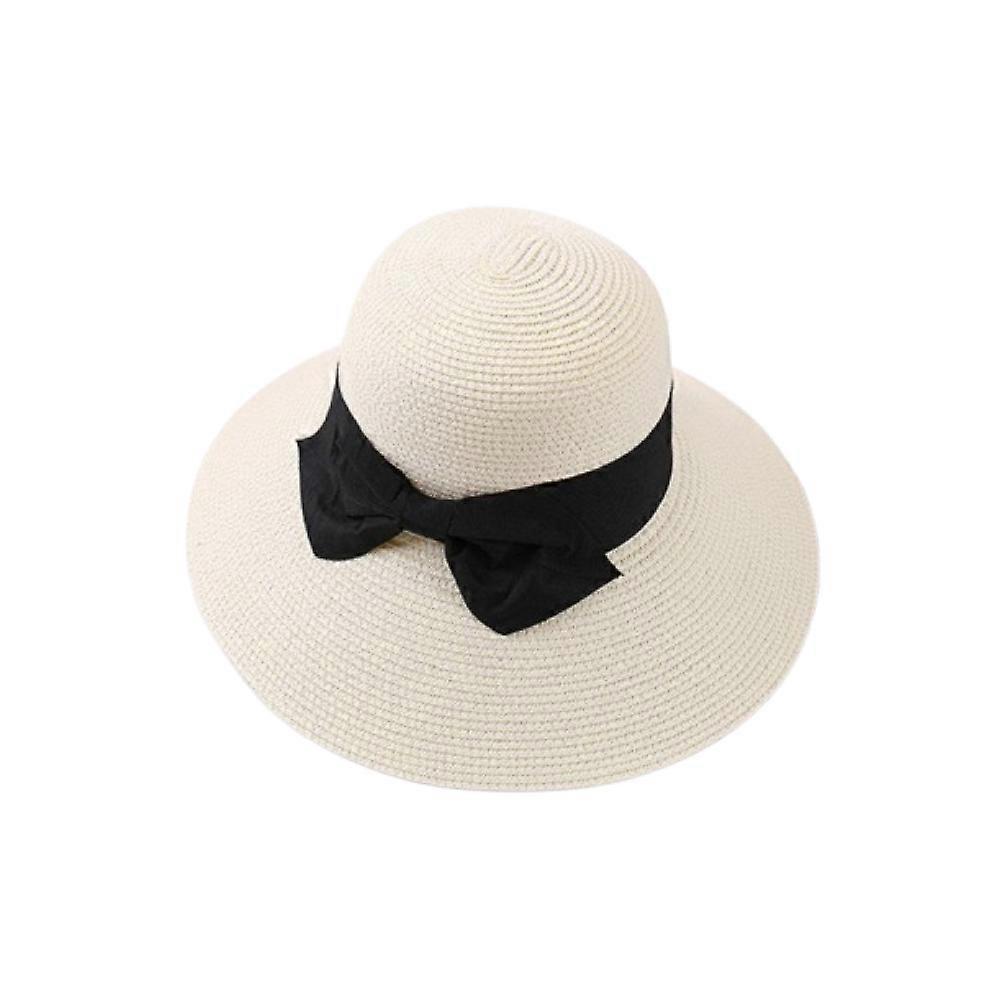 Packable Wide-Brim Straw Hat UPF 50+