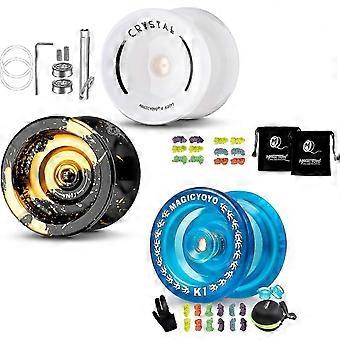 Responsive Yoyo Set 3 Pack with Unresponsive Bearing Kit for Kids N11 K2