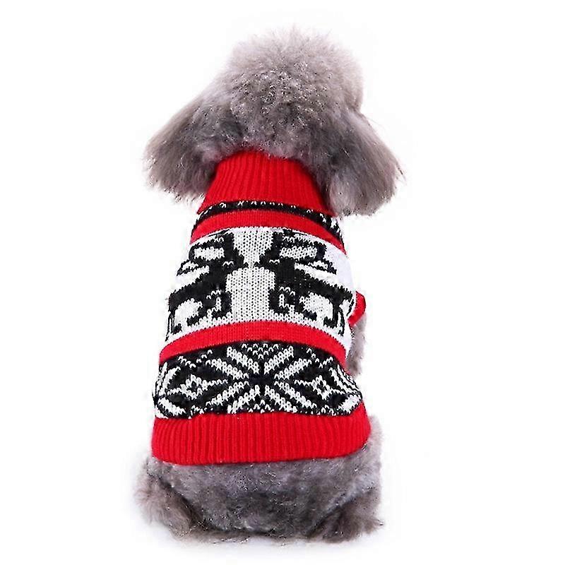 Festive Knitted Cat Sweater