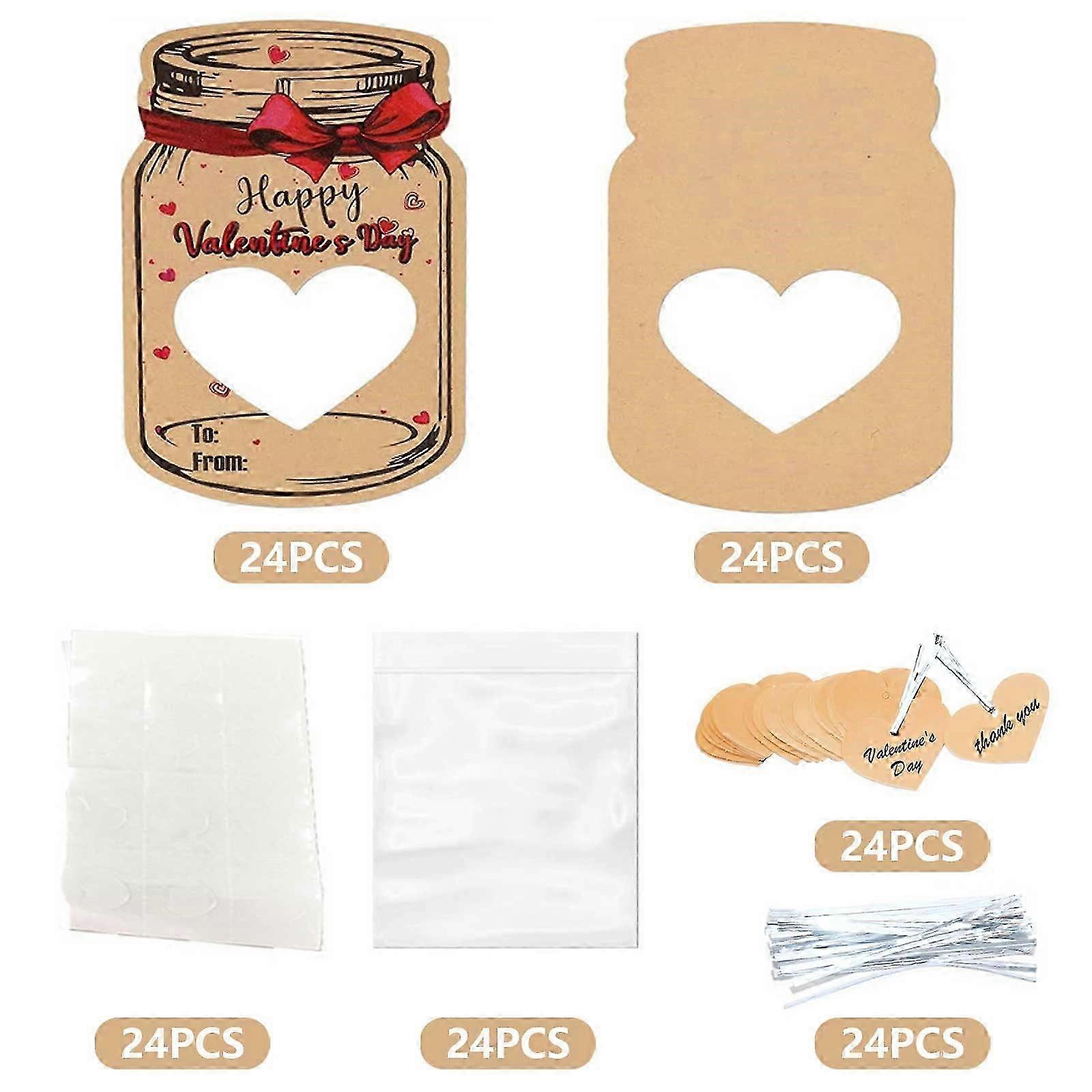 24pc Message-In-A-Bottle Cards