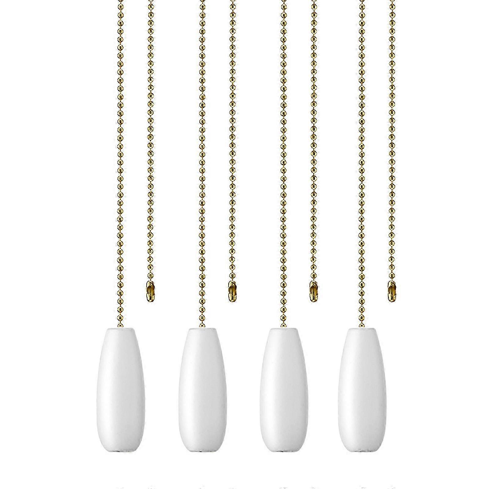 White Metal Ceiling Fan Pull Chain Extender