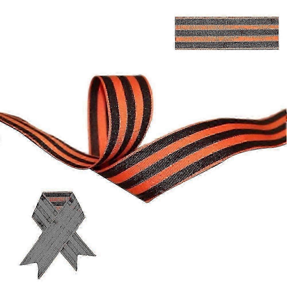 St. George oranžová černá stuha polyester