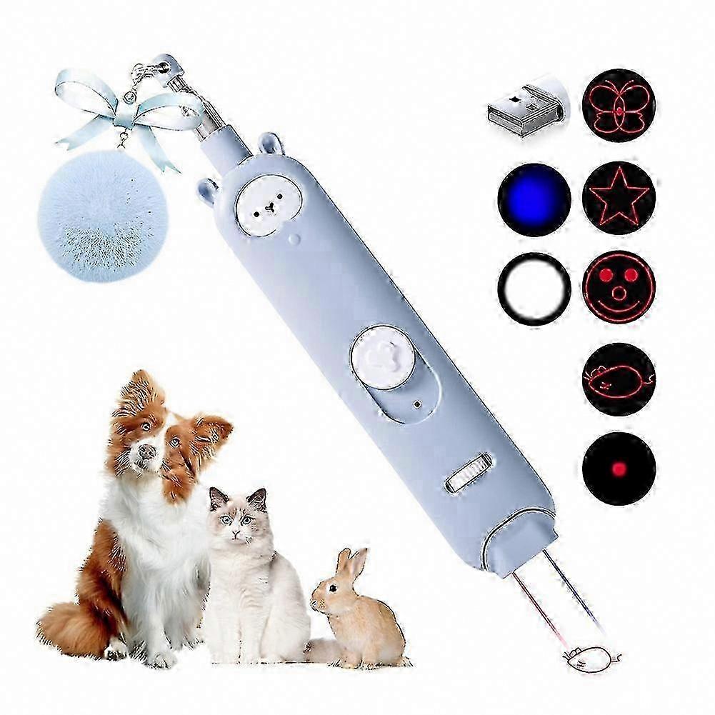 Blue 2 in 1 Cat Laser Pointer Toy