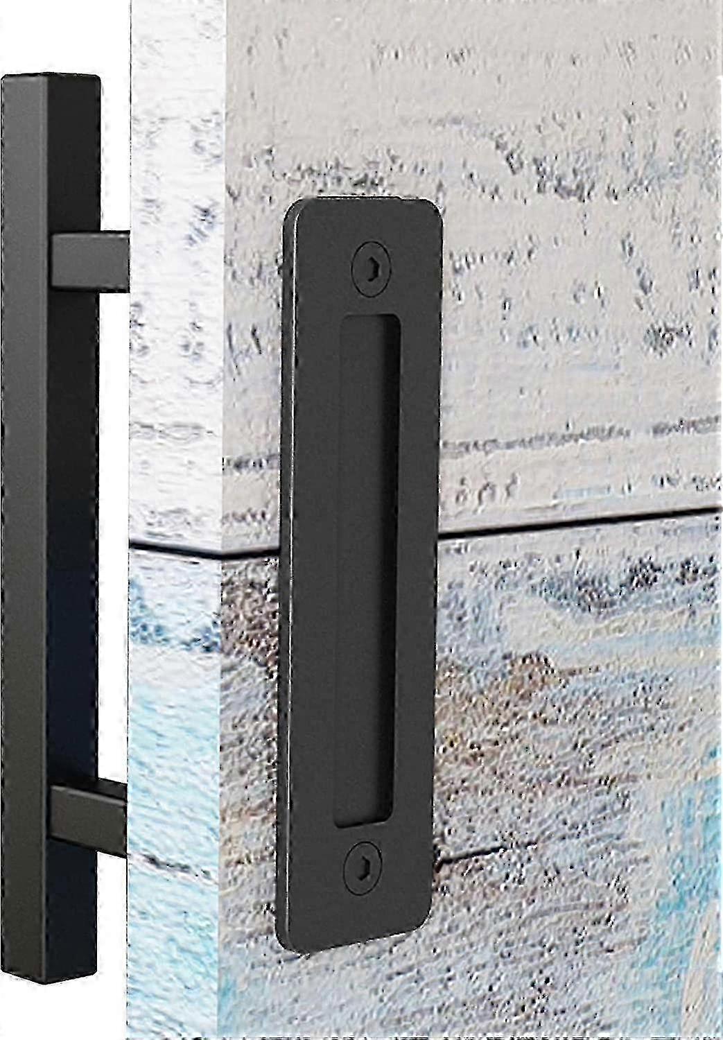 Sliding Barn Door Knobs & Pulls, Reversible Hardware Kit, Heavy Duty