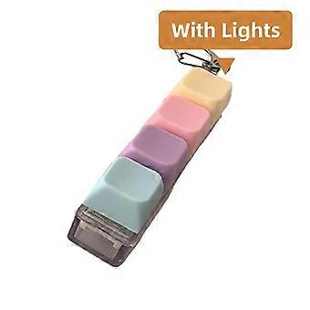 Led Light-Up Decompression 9 Keyboard Key Toy For Adults Antistress Toys Boys Girls Anti Stress Finger Keyboard Games Keychain